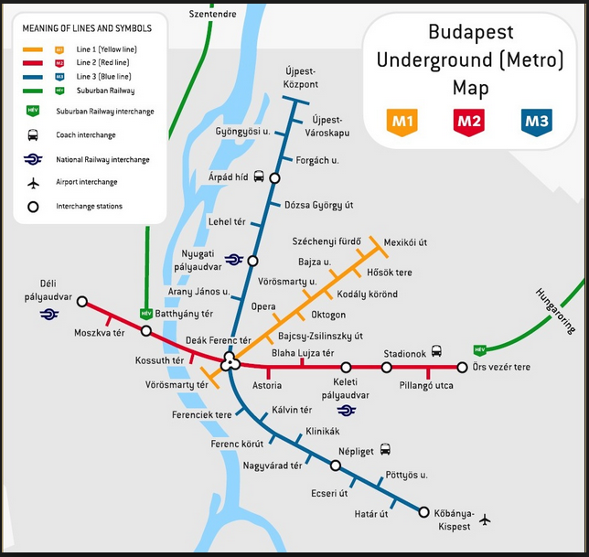 Dentalreisen nach Ungarn Stadtkarte